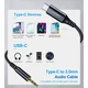 Кабель AUX Type-C - TRS Choetech AUX006 Audio 3.5мм DAC Chip 96kHz 1м черный - изображение 5