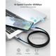 Кабель USB3.1 Type-C M-M Choetech XCC-1002 1.8м PD100W оплетка черный - изображение 5