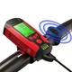 Велофара с компьютером и сигнализацией Waterproof AS0808-XPG+2LED(yellow)+2COB(red) - изображение 7