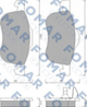 Тормозные колодки FOMAR FO673481 Volvo V70, S80, XC70, S60 2724011, 274335, 272401 - изображение 1