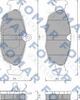 Тормозные колодки FOMAR FO470081 Opel Vectra, CORSA, Astra, Combo, Kadett; Jaguar XJ; Daewoo Lanos, Nexia 11046148, 11046148XX2, 11046948322 - изображение 1