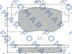 Тормозные колодки FOMAR FO687381 Peugeot 207, 307, Partner, 206; Citroen C4, Xsara, C3, Berlingo 425222, 425235, 425250 - изображение 1