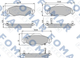 Тормозные колодки FOMAR FO913081 Toyota Yaris 044650D010, 044650D040 - изображение 1