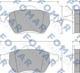 Тормозные колодки FOMAR FO 647981 Volkswagen Sharan; Ford Galaxy 1001095, 1027703, 1031843 - изображение 1