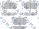 Тормозные колодки FOMAR FO924081 KIA Cerato, Rio, Ceed, Sportage, Pro Ceed, Picanto; Hyundai I30, IX35, Accent, Sonata, I20, IX20 583021GA00, 583020ZA00, 583021HA00 - изображение 1