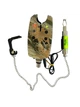 Набор 4 Сигнализатора поклевки BoyaBY Carp Sensor YL-6 камуфляж + 4 свингера на цепочке 4 цвета - изображение 3