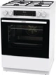 Плита Gorenje комби, 71л, 60x60см, дисплей, чугун, с крышкой, программатор IconLed,нерж (GKS6C70XF) - изображение 2