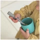 Набор детской посуды MinikOiOi Scooper - Bubble Beige силиконовая ложка (101140008) - изображение 4