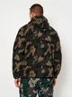 Толстовка на флисе, на молнии мужская Umbro Terrain Polar Fleece Zip Hoodie C10030-JSU L Темно-зеленая с черным (5057807701154) - изображение 2