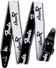 Ремінь гітарний Fender STRAP 2" WEIGHLESS RUNNING LOGO BLACK/WHITE - зображення 1