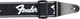 Ремінь гітарний Fender STRAP 2" WEIGHLESS RUNNING LOGO BLACK/WHITE - зображення 2
