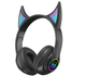 Беспроводные Bluetooth наушники Cat STN-25 Демонические ушки Черные - изображение 4