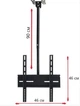 Потолочный кронштейн для телевизора D807 26"-55", крепление для монитора - изображение 3