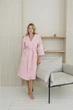 Халат женский вафельный COSY с капюшоном S розовый 203 (203-S) - изображение 3