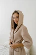 Халат женский вафельный COSY с капюшоном XL беж 202 - изображение 2