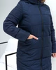 Жіноча зимова куртка з капюшоном подовжена MODA 000117 66 Синій (М-000117/2 V ) - зображення 3