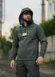 Мужской костюм демисезонный куртка анорак и штаны с шевроном флаг Украины Terra Intruder 0165 2XL Хаки (IN - 0165/01E ) - изображение 2