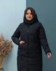 Жіноча зимова куртка з капюшоном подовжена MODA 000117 68 Чорний (М-000117/1 W ) - зображення 4