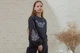Світшот для дівчинки, сірий з білою вишивкою Зріст 152 - зображення 5