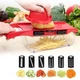 Мультислайсер-овощерезка Mandoline Slicer 6 in 1 c контейнером Красный (Mand36) - изображение 2