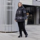 Жіноча демісезонна куртка великого розміру UF-Fashion Ангела-окс 60 принт - зображення 3