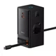 Мережевий зарядний пристрій Baseus PowerCombo Digital PowerStrip 65W (2 AC + 1 USB + Type-C + Кабель Type-C) 1,5м (PSLR000301) - зображення 5
