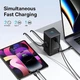 Мережевий зарядний пристрій Baseus PowerCombo Digital PowerStrip 65W (2 AC + 1 USB + Type-C + Кабель Type-C) 1,5м (PSLR000301) - зображення 6
