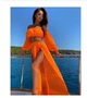 Пляжний жіночий костюм шифоновий One Size Помаранчевий (fitzi2925) - зображення 3