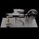 Двигун Стірлінга Stirling Engine модель освітлення з генератором Сріблястий (1006-537-01) - зображення 7