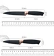 Набір кухонного приладдя Kitchenware Set 19 предметів (ножі, аксесуари, підставка) чорний - зображення 9