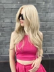 Парик на сетке PoliLy Lace Wig 66060 длинный кудрявый блонд термостойкое волокно - изображение 2