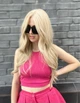 Парик на сетке PoliLy Lace Wig 66060 длинный кудрявый блонд термостойкое волокно - изображение 4