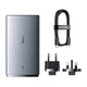 Сетевое зарядное устройство Baseus GaN5 Pro Ultra-Slim Fast Charger C+U 65W Overseas Edition (With Mini White Cable Type-C to Type-C 100W(20V/5A) 1m (CCGP150113) Gray - изображение 1