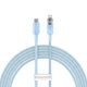 Кабель Baseus Explorer Series Fast Charging Cable with Smart Temperature Control Type-C to iP 20W (CATS010303) 2m Blue - зображення 1
