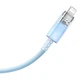Кабель Baseus Explorer Series Fast Charging Cable with Smart Temperature Control Type-C to iP 20W (CATS010303) 2m Blue - зображення 3