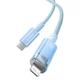 Кабель Baseus Explorer Series Fast Charging Cable with Smart Temperature Control Type-C to iP 20W (CATS010303) 2m Blue - зображення 6