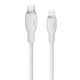 Кабель Baseus Pudding Series Fast Charging Cable Type-C to iP 20W (P10355701221-01) 2m Stellar White - зображення 2