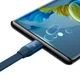 Кабель Baseus Bright Mirror 2 Series Retractable 3-in-1 Fast Charging Data Cable USB to M+L+C 66W (CAMJ010103) 1.1m Blue - зображення 3