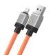 Кабель Baseus CoolPlay Series Fast Charging Cable USB to iP 2.4A (CAKW000507) 2m Orange - зображення 3