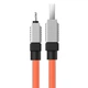 Кабель Baseus CoolPlay Series Fast Charging Cable USB to iP 2.4A (CAKW000507) 2m Orange - зображення 4