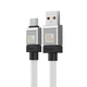 Кабель Baseus CoolPlay Series Fast Charging Cable USB to Type-C 100W (CAKW000702) 2m White - зображення 5