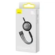 Кабель Baseus Bright Mirror 2 Series Retractable 3-in-1 Fast Charging Data Cable Type-C to M+L+C 100W (CAMJ010201) 1.1m Black - зображення 7