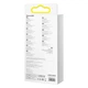Кабель Baseus Bright Mirror 2 Series Retractable 3-in-1 Fast Charging Data Cable Type-C to M+L+C 100W (CAMJ010201) 1.1m Black - зображення 8