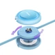 Кабель Baseus Bright Mirror 2 Series Retractable 3-in-1 Fast Charging Data Cable USB to M+L+C 3.5A (CAMJ010017) 1.1m Sky Blue - зображення 3