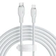 Кабель Baseus Pudding Series Fast Charging Cable Type-C to iP 20W (P10355701221-01) 2m Stellar White - зображення 1
