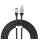 Кабель Baseus CoolPlay Series Fast Charging Cable USB to iP 2.4A (CAKW000501) 2m Black - зображення 2