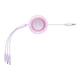 Кабель Baseus Bright Mirror 2 Series Retractable 3-in-1 Fast Charging Data Cable USB to M+L+C 3.5A (CAMJ010005) 1.1m Purple - зображення 5