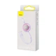 Кабель Baseus Bright Mirror 2 Series Retractable 3-in-1 Fast Charging Data Cable USB to M+L+C 3.5A (CAMJ010005) 1.1m Purple - зображення 8