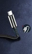 Кабель ColorWay USB - Type-C Zinc Alloy + Led 2.4А 1 м Black (CW-CBUC035-BK) - изображение 6