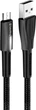 Кабель ColorWay USB - MicroUSB Zinc Alloy + Led 2.4А 1 м Black (CW-CBUM035-BK) - изображение 2